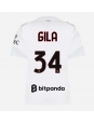 Ženske Nogometnih dresov AC Milan Mario Gila #34 Gostujoči 2026-27 Kratki rokavi Ženske Nogometnih dresov AC Milan Mario Gila #34 Gostujoči 2026-27 Kratki rokavi